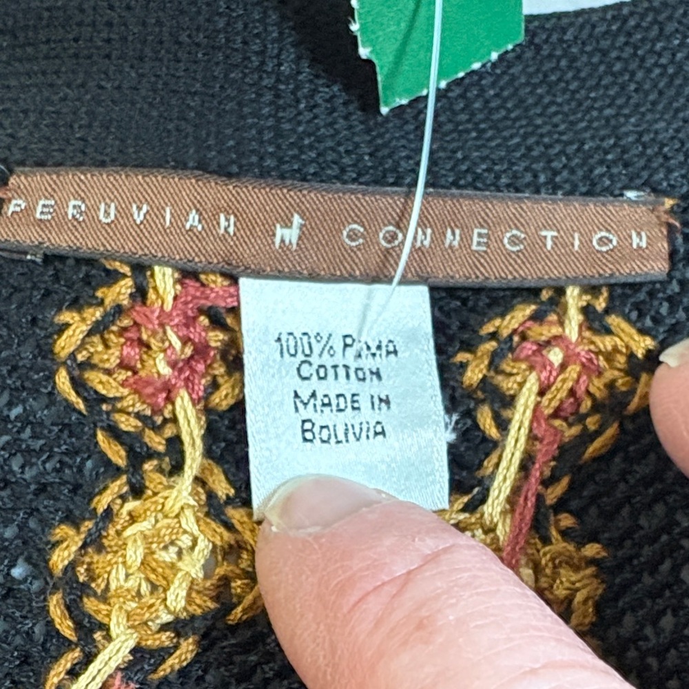 Peruvian Connection Multicolor Patterned Cardigan - image 2